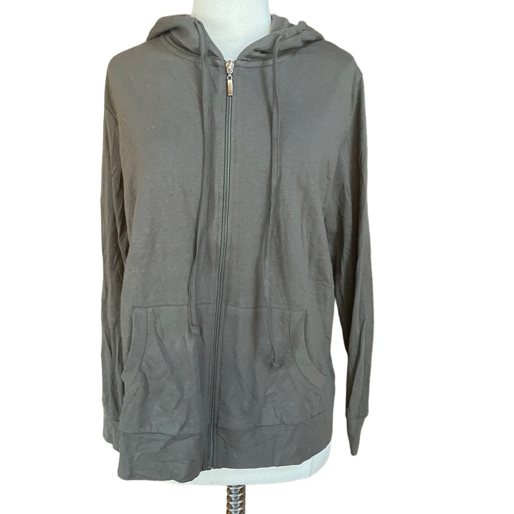 NWT Sofra Activewear Lightweight Zip Hooded Sweatshirt